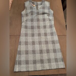 Vintage 60/70's Plaid Dress MIDI Blue / Gray - Graff Californiawear